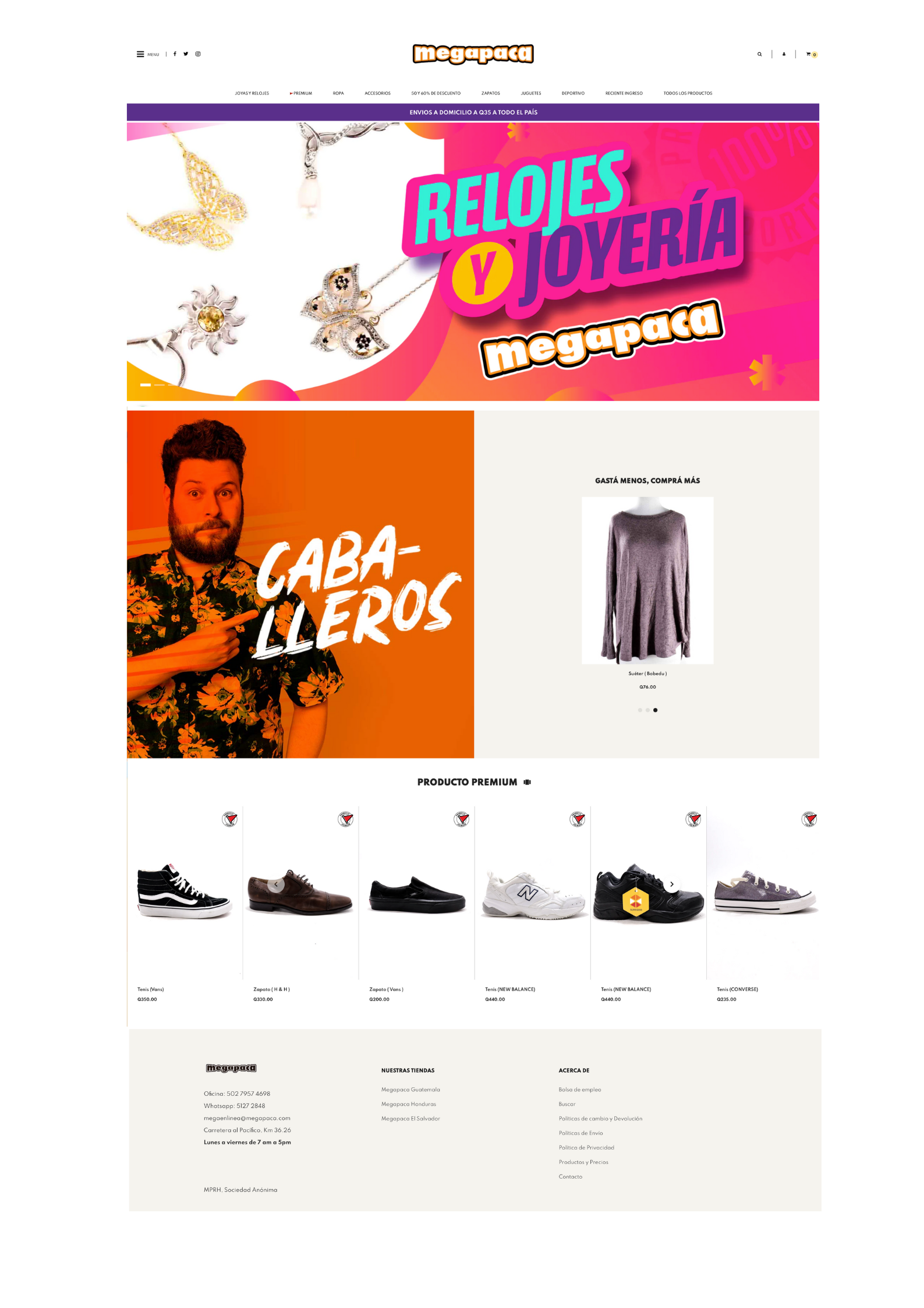 Tienda Shopify Megapaca